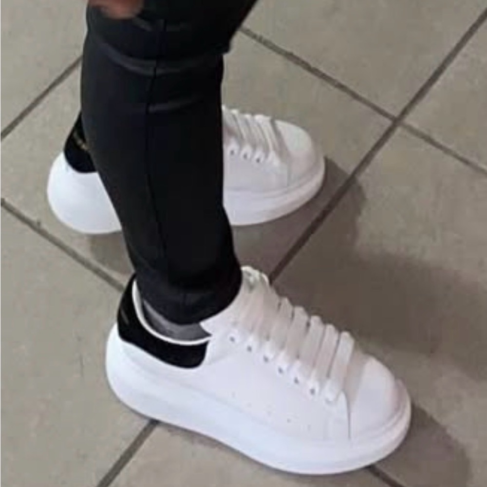 White and Black Alexander McQueen Sneakers